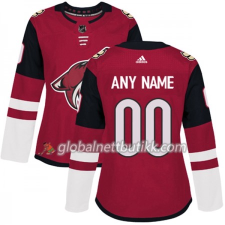 Arizona Coyotes Hockeydrakt Custom 2017-2018 Rød Adidas Authentic - Dame